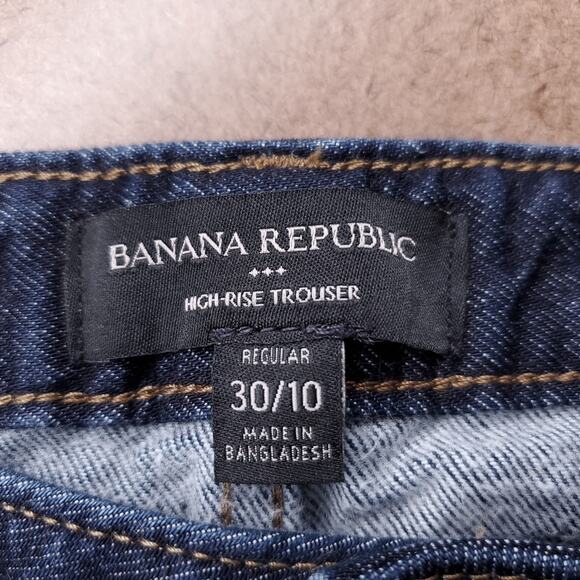 Banana Republic Jeans Women 30/10 Blue Wide Leg High Rise Trouser Casual Chic - Picture 3 of 11